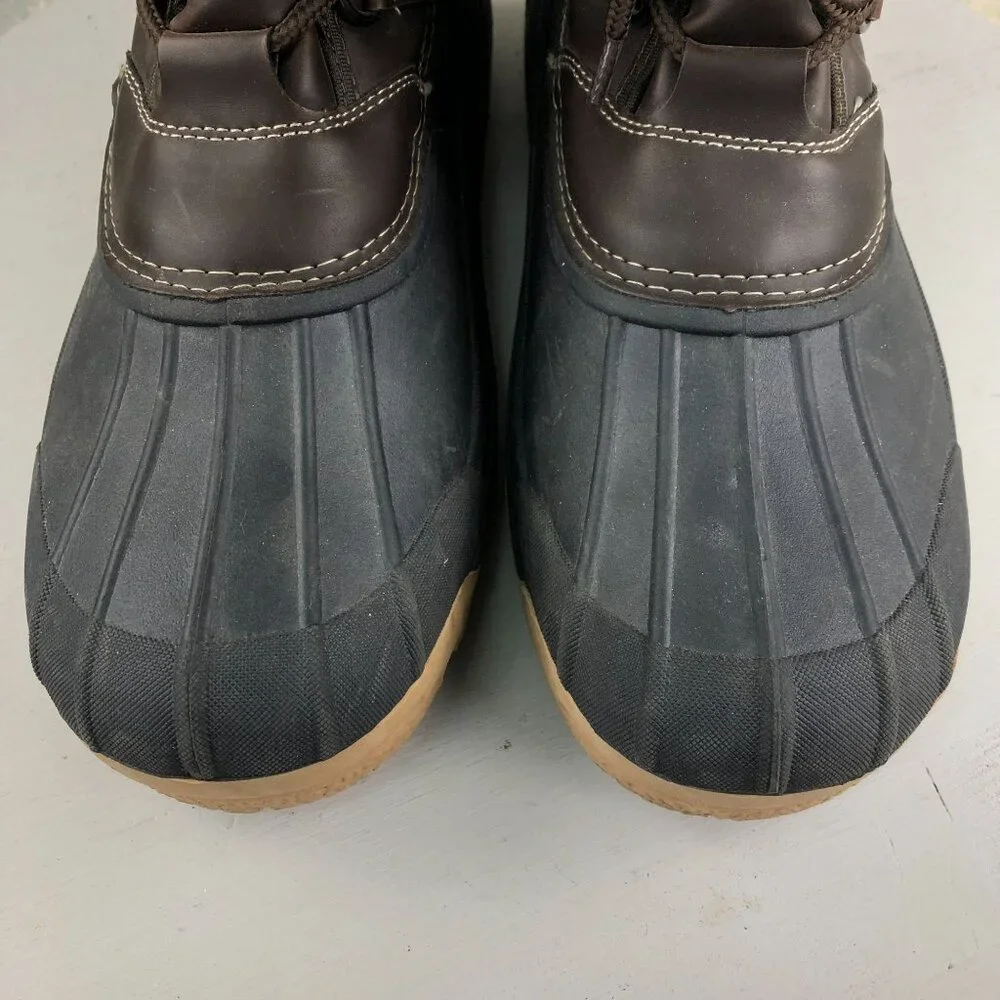Herman Survivors Men's Size 9 Brown All Man Made Lace-Up Mid Calf Winter Boots